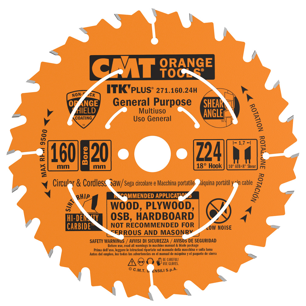 Sågklinga CMT Orange Tools ITK-Plus klyv/kap