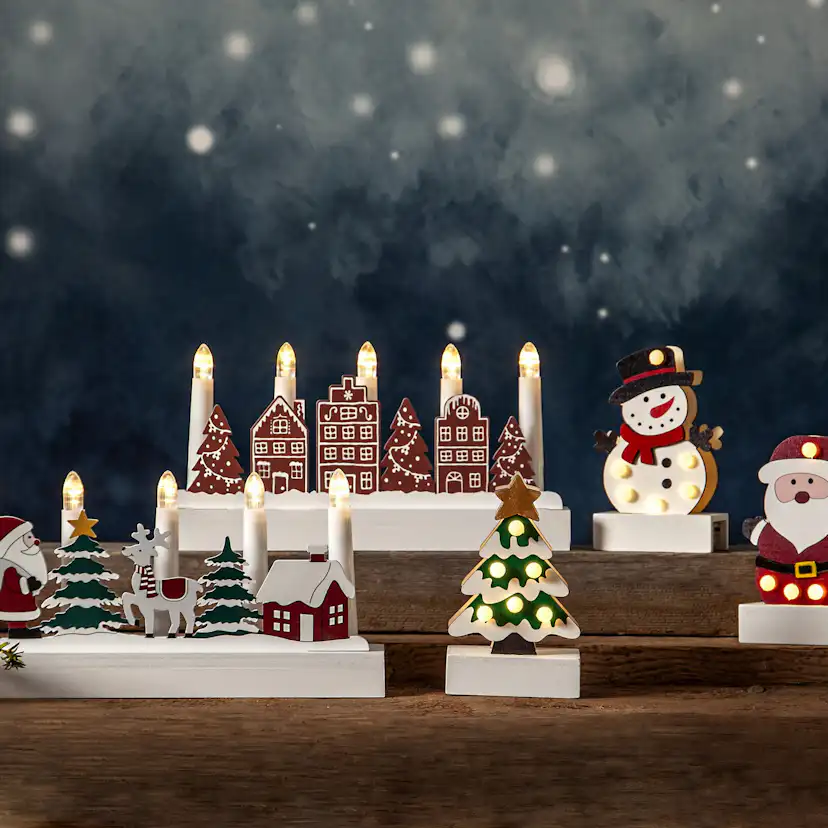 Adventsljusstake Star Trading Billy BO 5-Armad Batteridriven