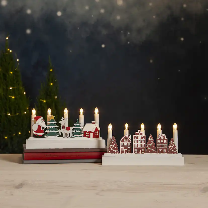 Adventsljusstake Star Trading Billy BO 5-Armad Batteridriven