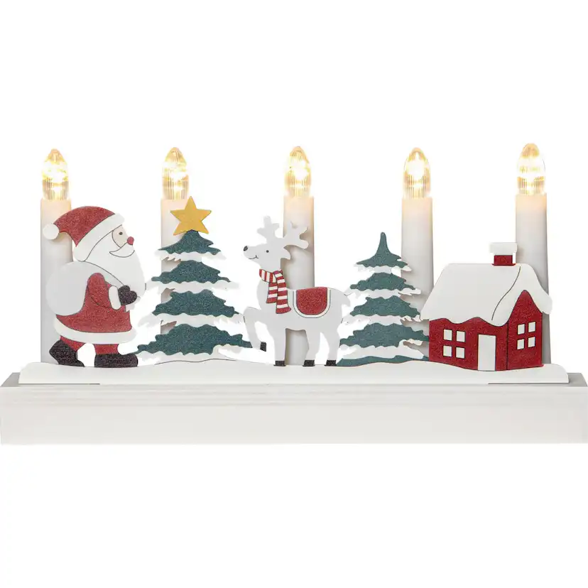 Adventsljusstake Star Trading Billy BO 5-Armad Batteridriven