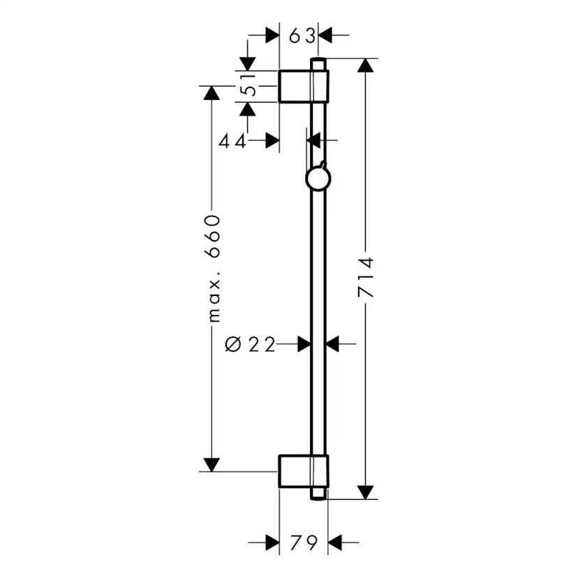 Duschstång Hansgrohe Unica Varia