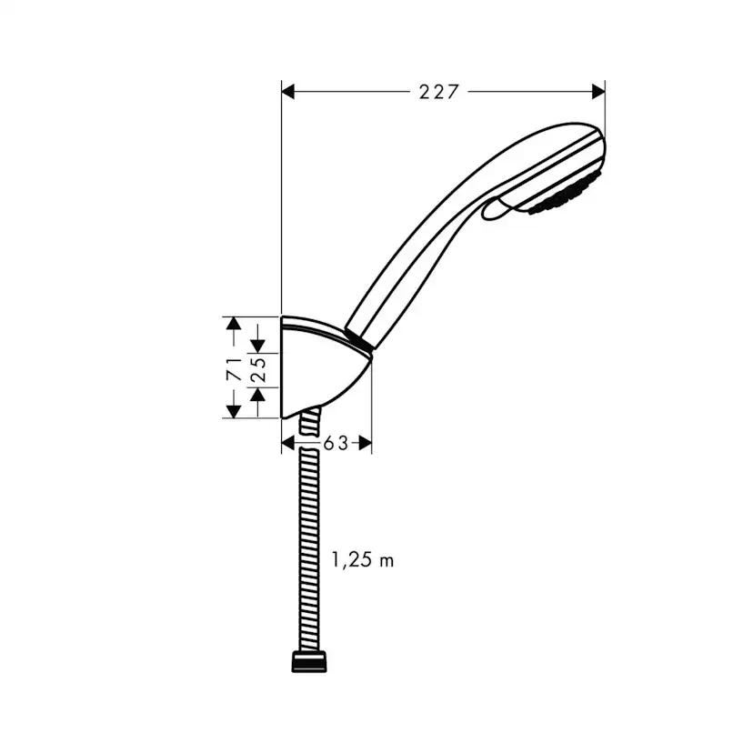 Duschhållarset Hansgrohe Crometta 85 Vario