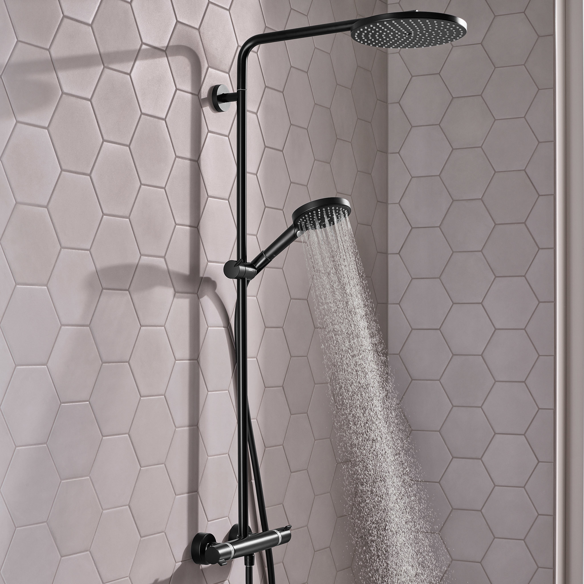 Takduschset Hansgrohe Raindance Select S Showerpipe 240 1jet PowderRain 150 cc