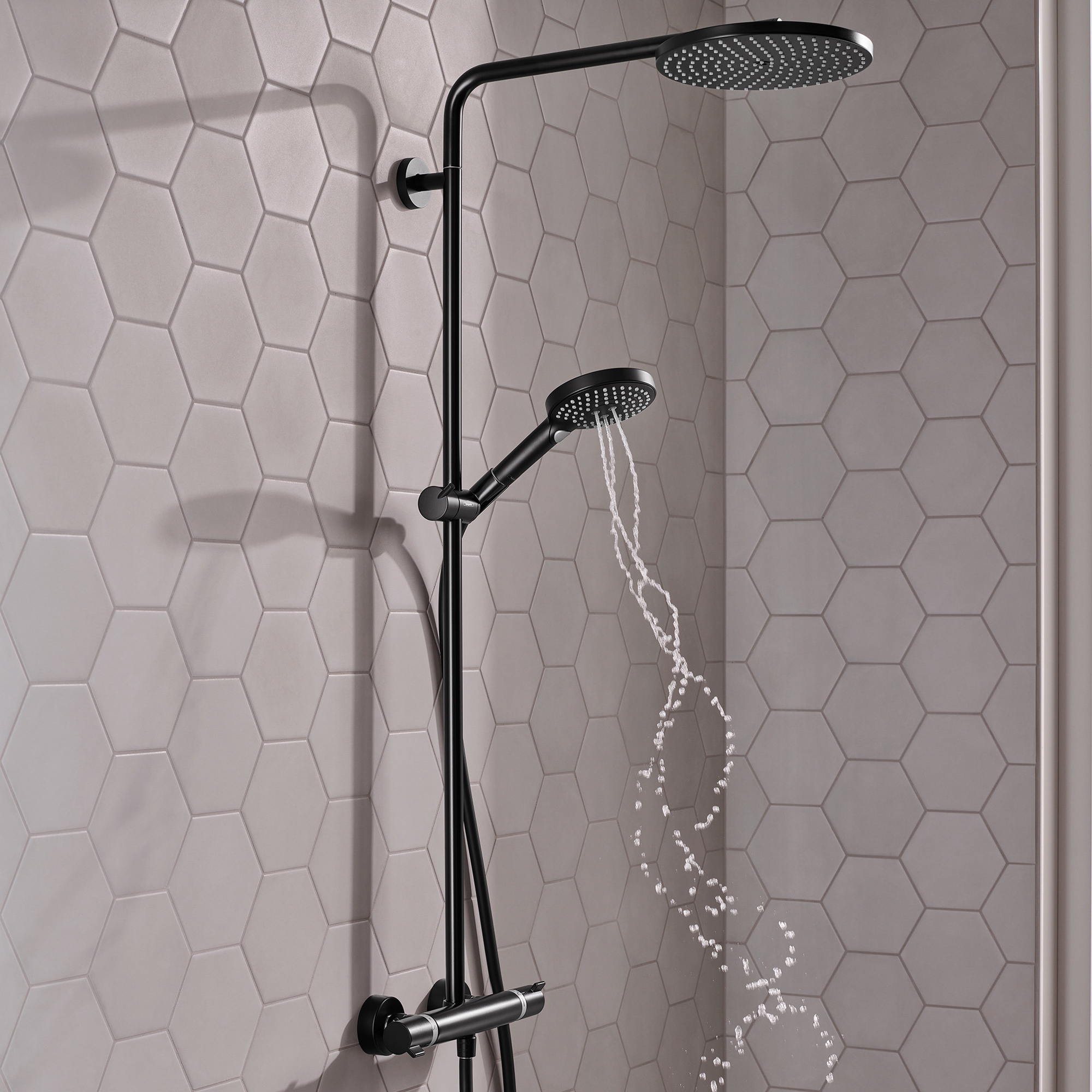 Takduschset Hansgrohe Raindance Select S Showerpipe 240 1jet PowderRain 150 cc