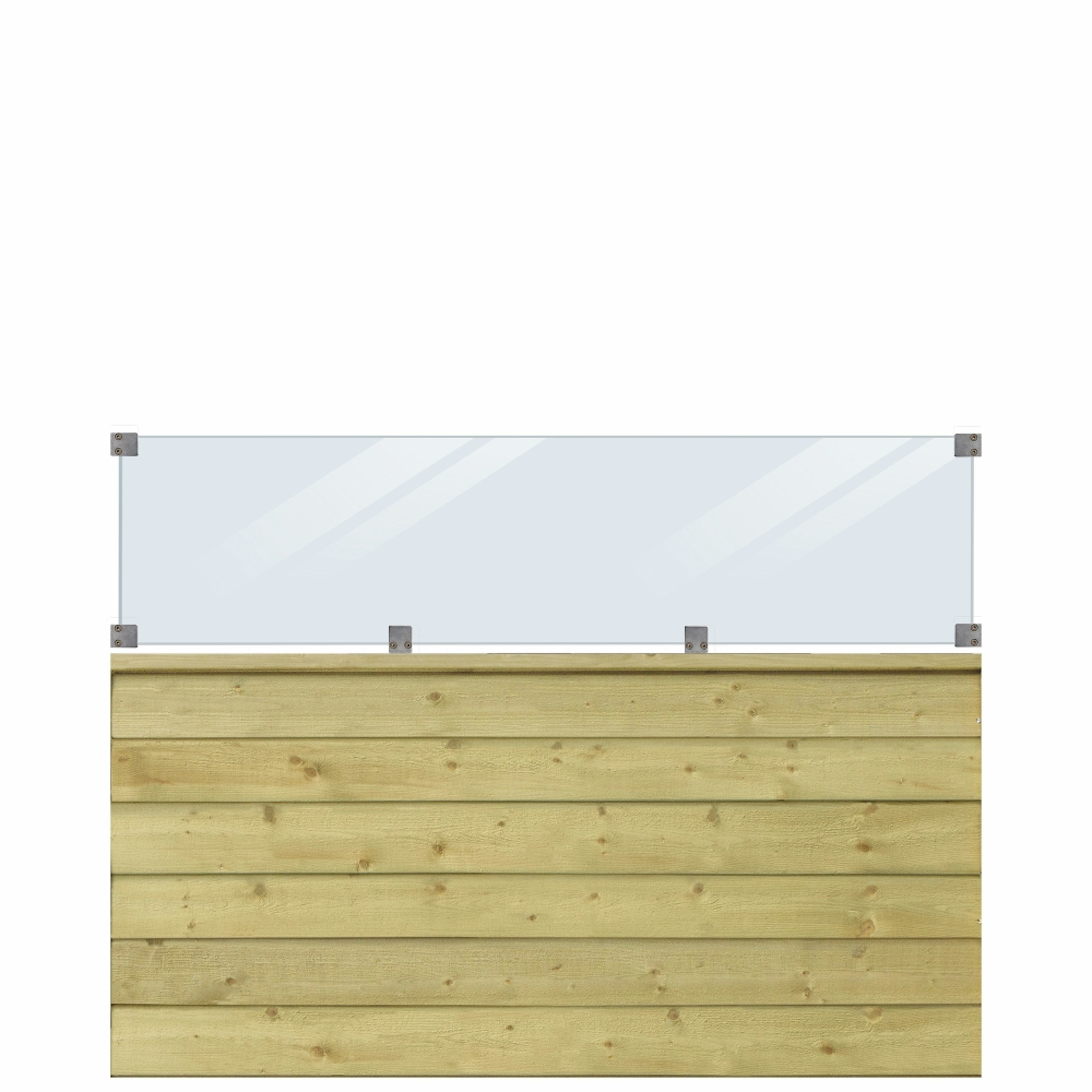 Profilstaket PLUS Klink Med Glas 174 x 125 cm