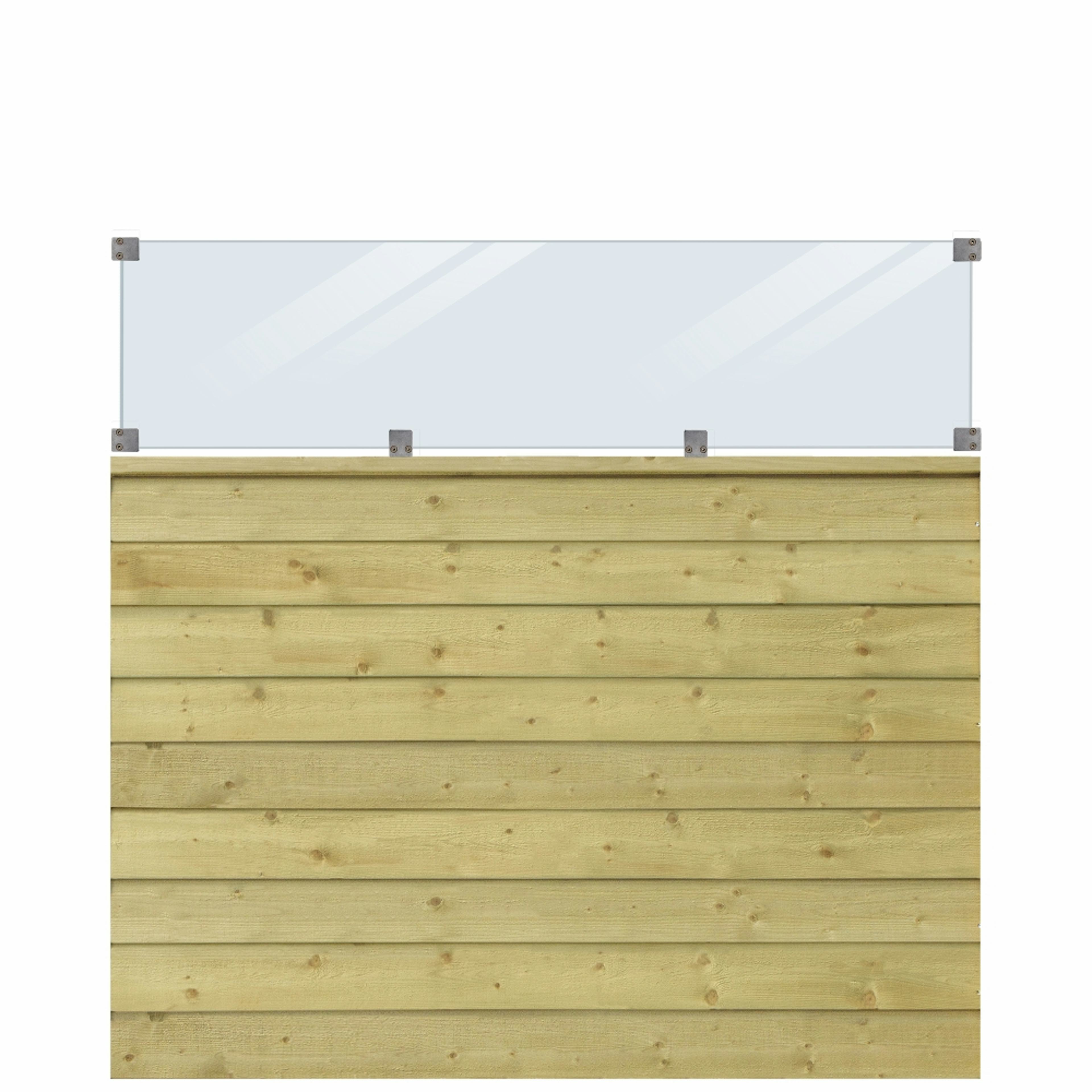 Profilstaket PLUS Klink Med Glas 174 x 163 cm