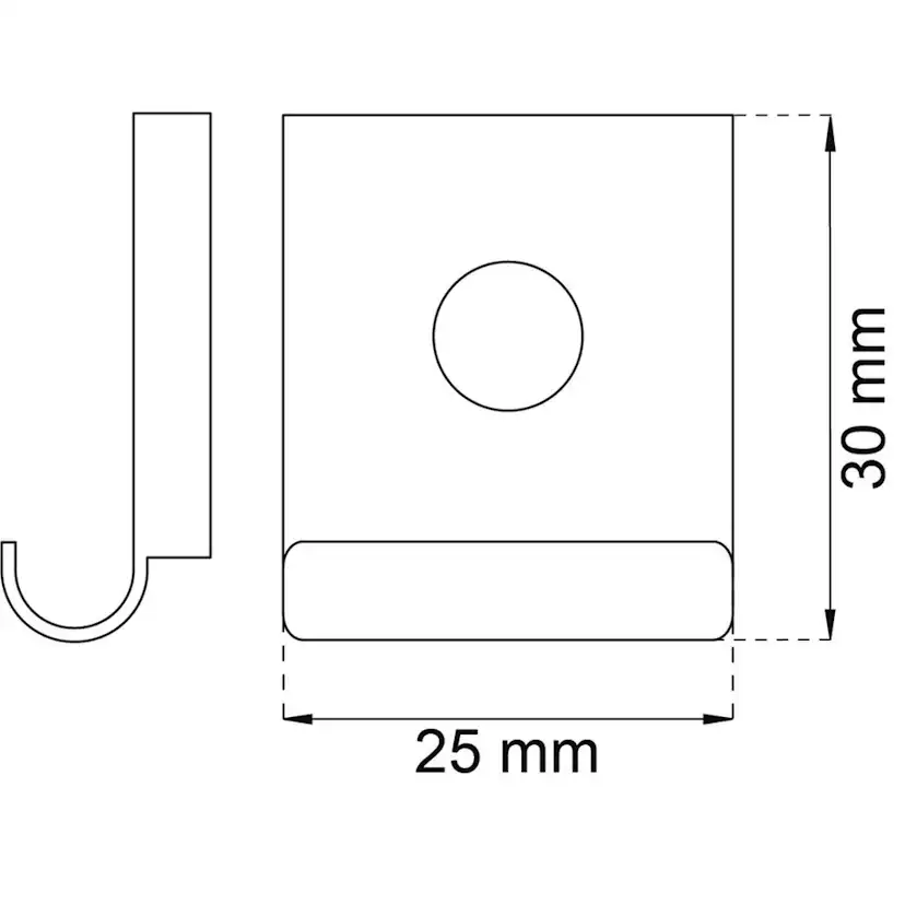 Spegelklammer Habo 300