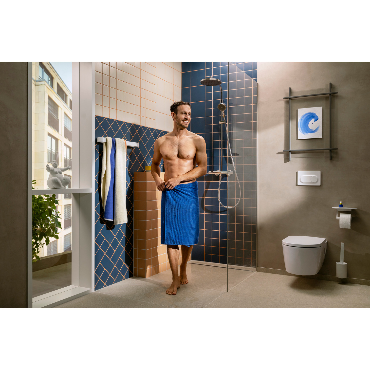 Takduschset Hansgrohe Activera S Showerpipe 240 1jet EcoSmart+ med Ecostat Fine Varia