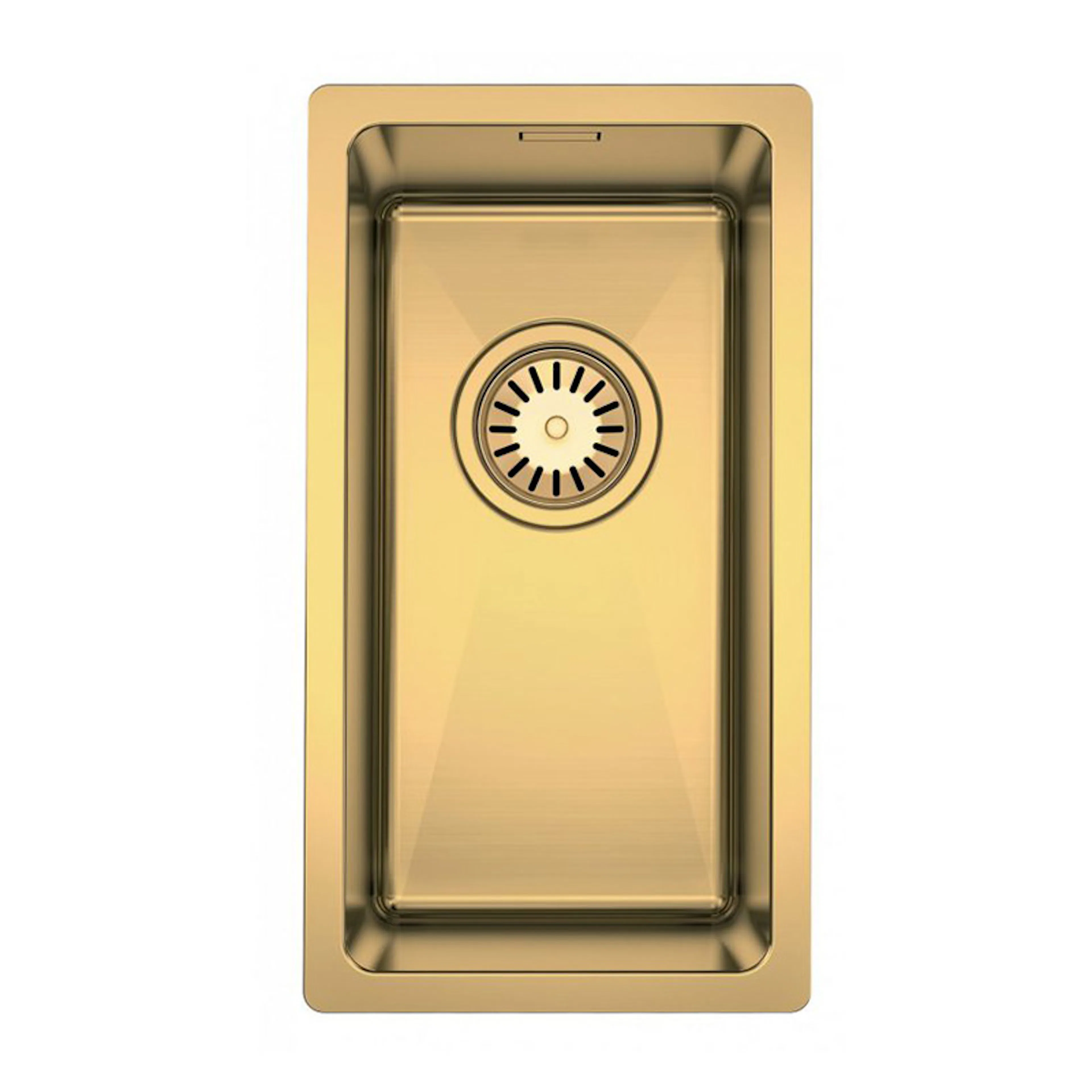 Diskho DecoSteel DI-ART GOLD 20 Enkel med Korgventil & Vattenlås