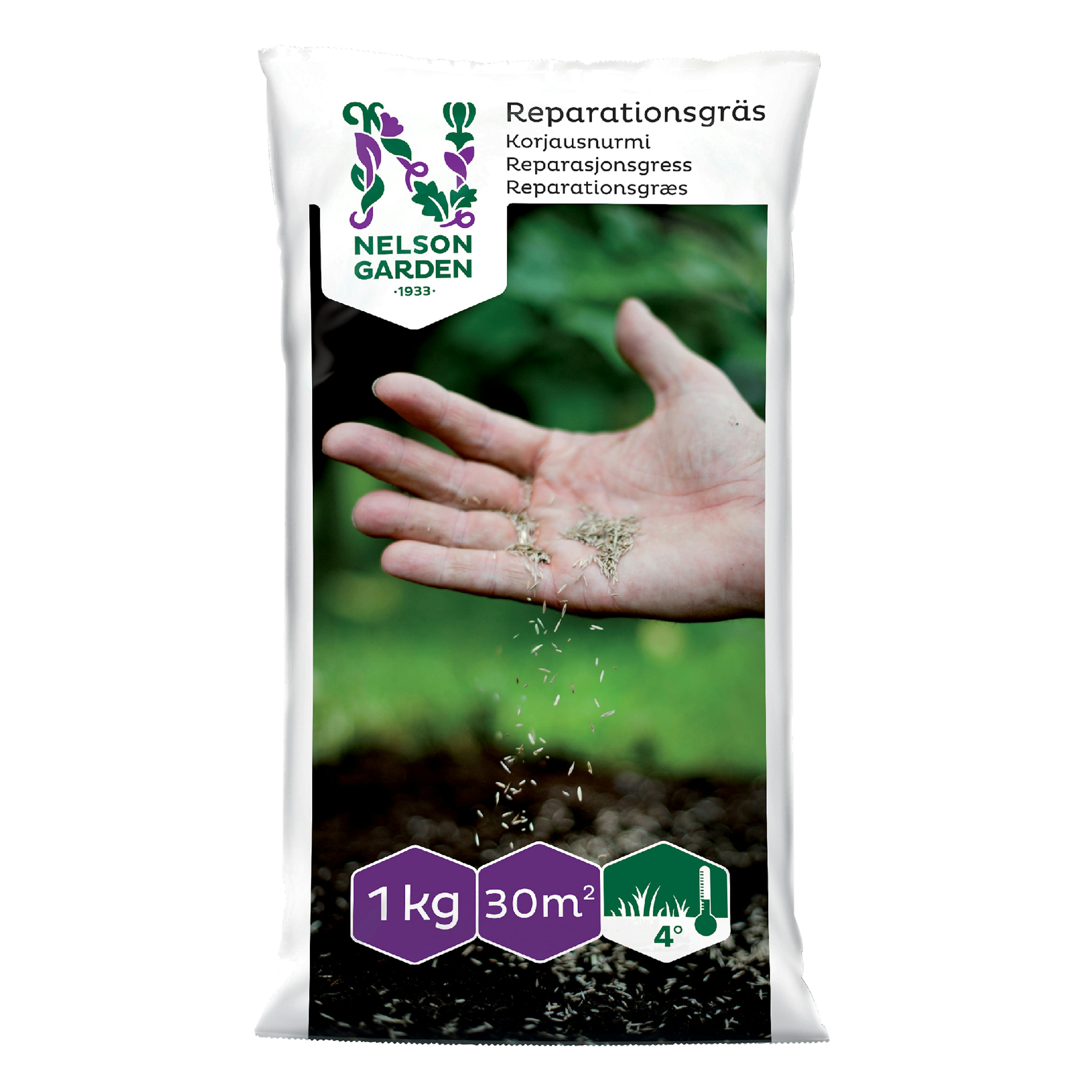 Gräsfrö Nelson Garden Reparationsgräs för Gräsmatta 1kg