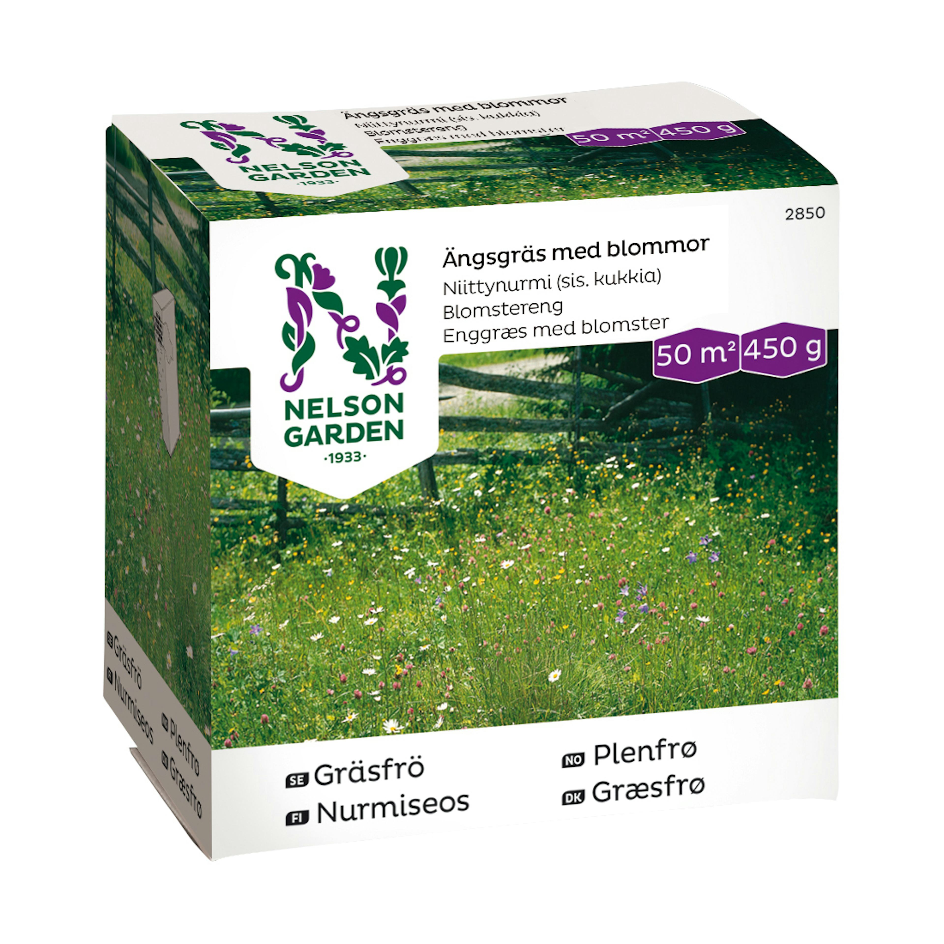Gräsfrö Nelson Garden Ängsgräs med Blommor