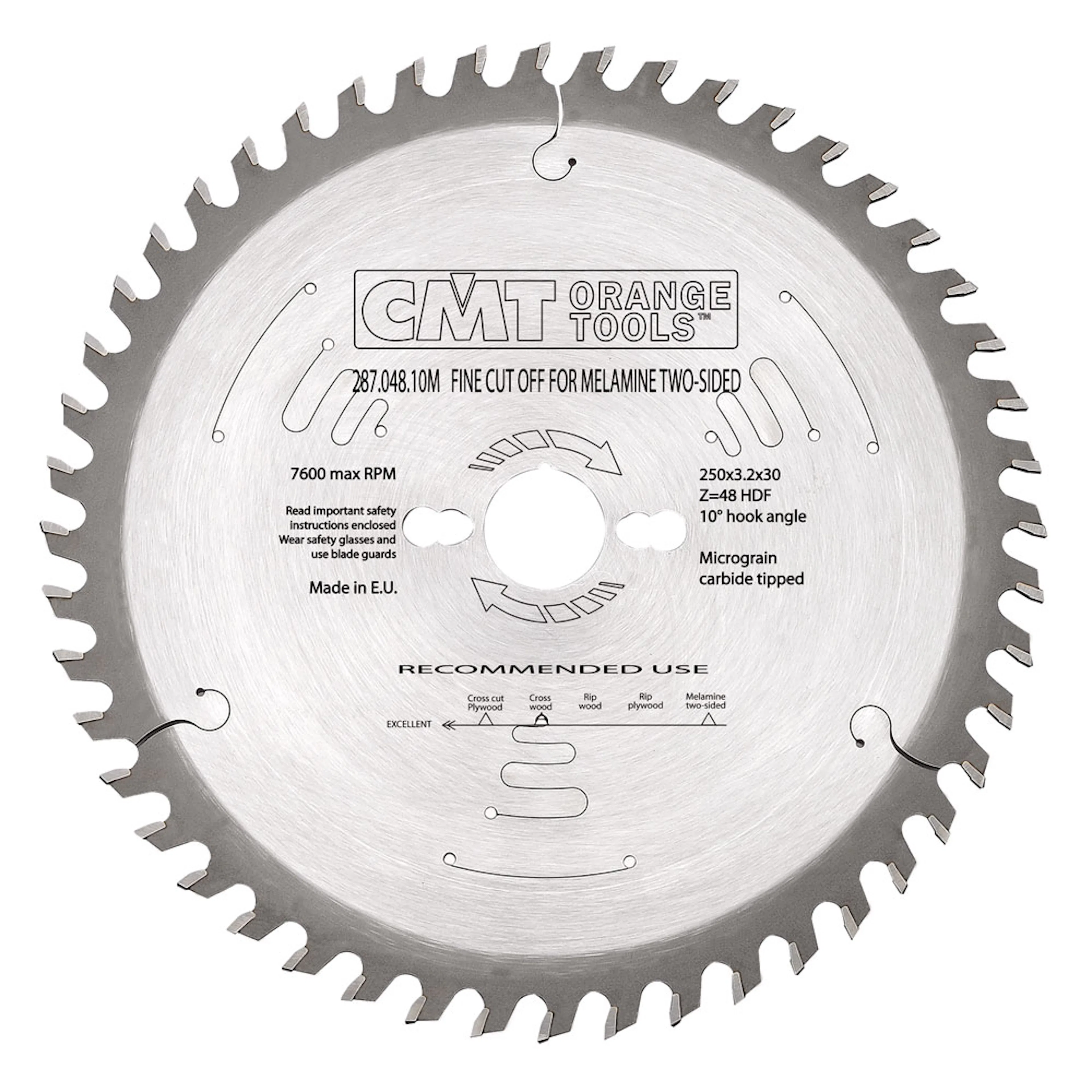 Sågklinga CMT Orange Tools HDF Dubbelsidig laminat/melamin