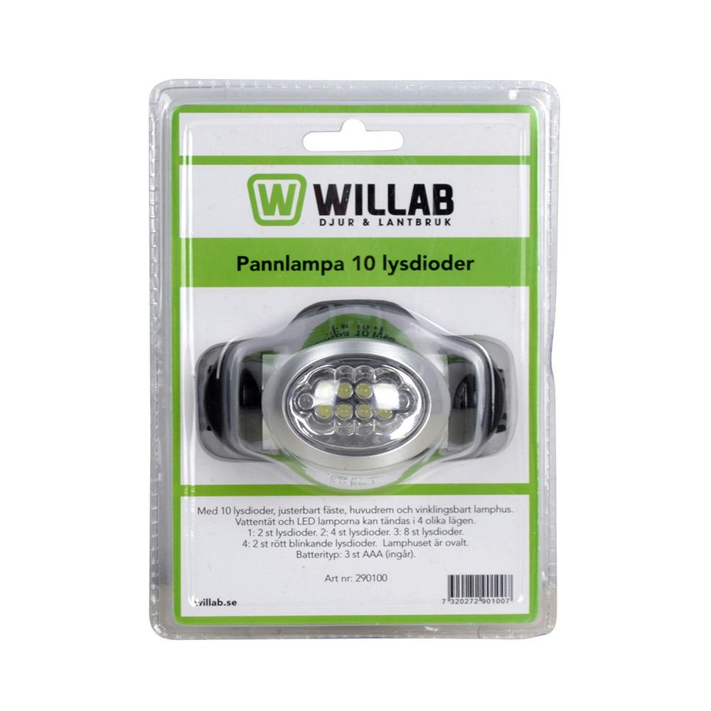 Pannlampa Willab 10 Lysdioder