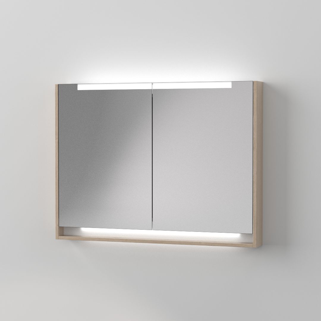 Spegelskåp DuoBad Gripen 100 med LED