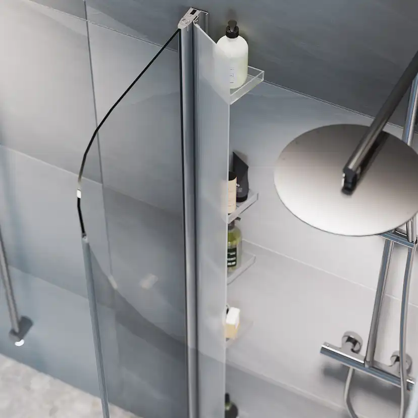 Duschdörr Macro Design Spirit Rund med Handtag