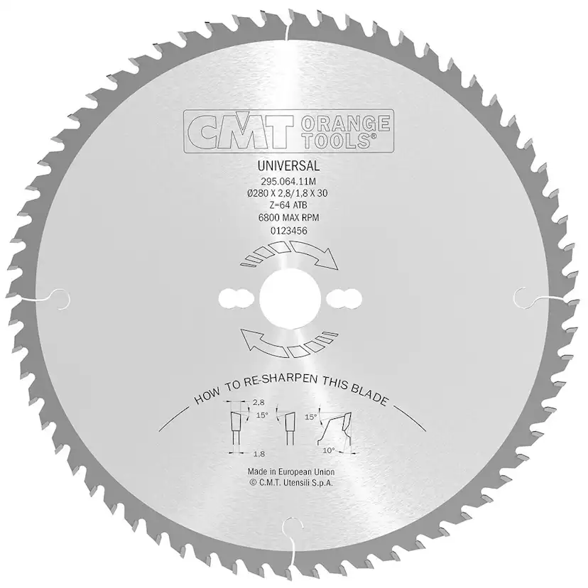 Sågklinga CMT Orange Tools Kapning/klyvning 280x2,8x30 T64 W