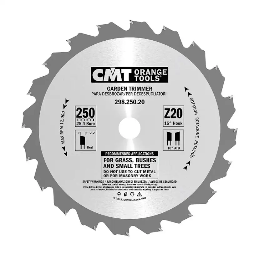 Röjsågklinga CMT Orange Tools 250x2,2x25,4 T20 F