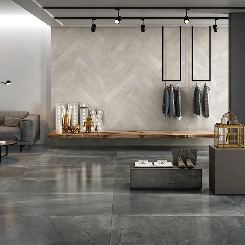 Klinker Coem Ceramiche Brit Stone Mörkgrå 15x15 cm Matt