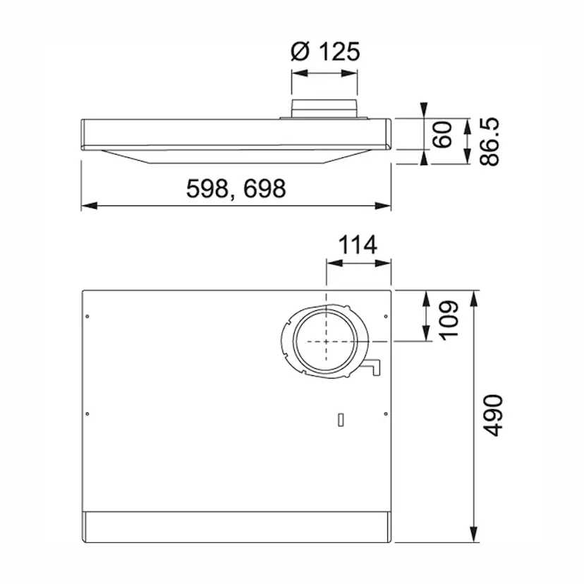Köksfläkt Franke 1240B-16 60 cm Spirit