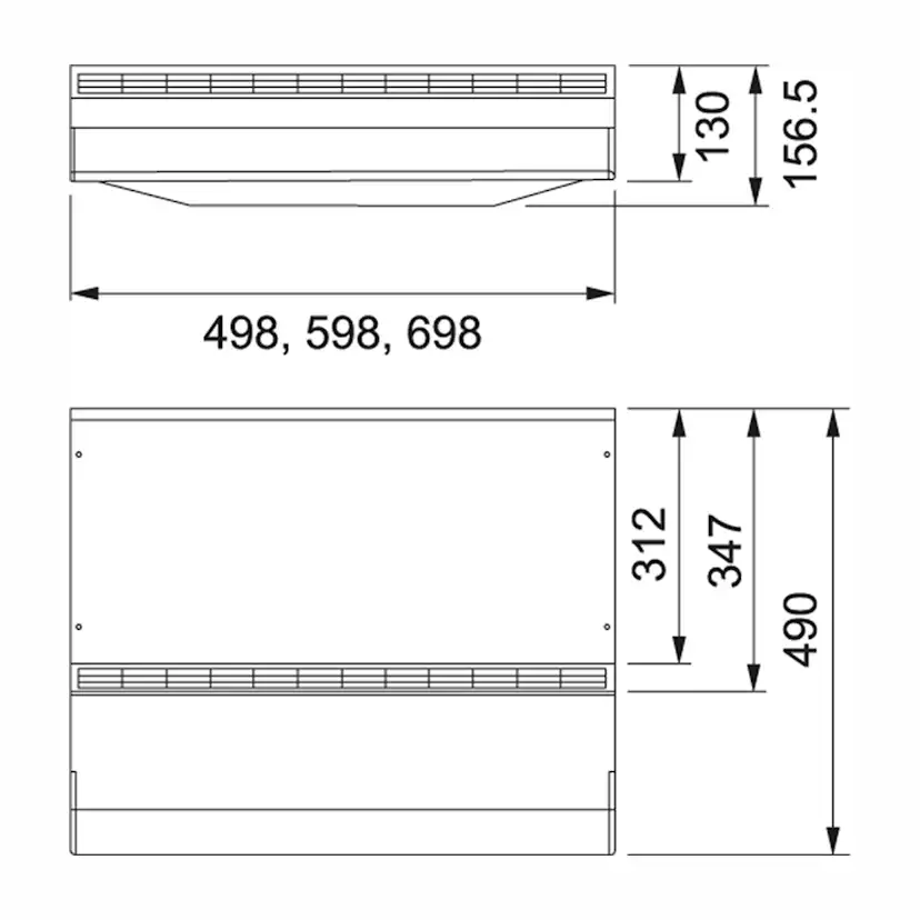 Kolfilterfläkt Franke 1290B Spirit Vit