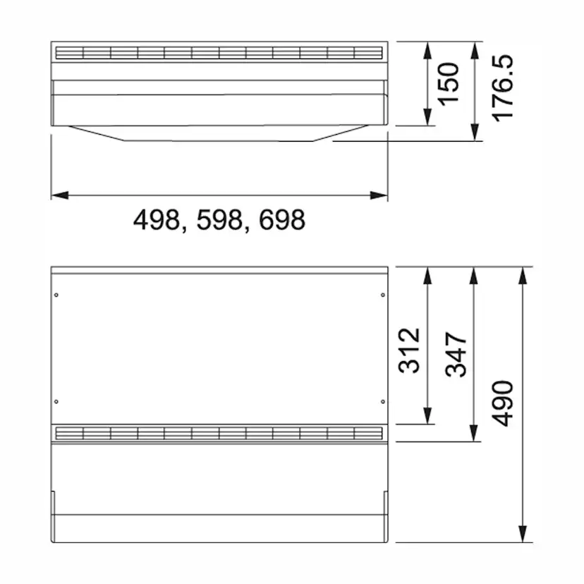 Kolfilterfläkt Franke 1291A Classic Vit