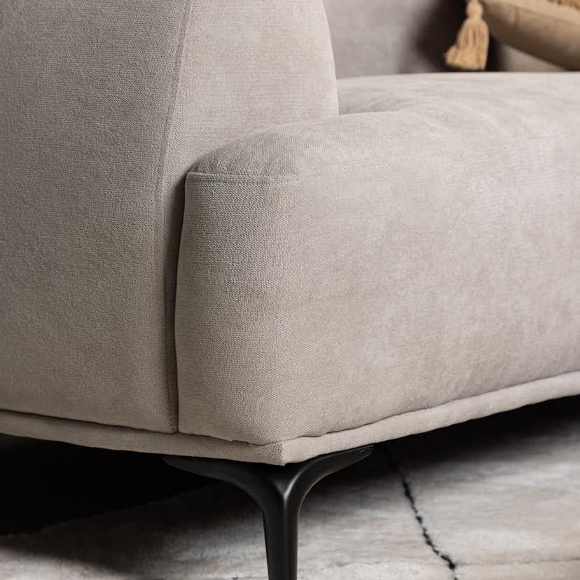 3-sitssoffa Venture Home Viskan med Divan Ljusgrå