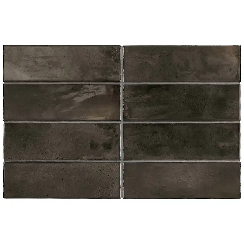 Kakel Lhådös Hanoi Black Ash 6,5x20 cm