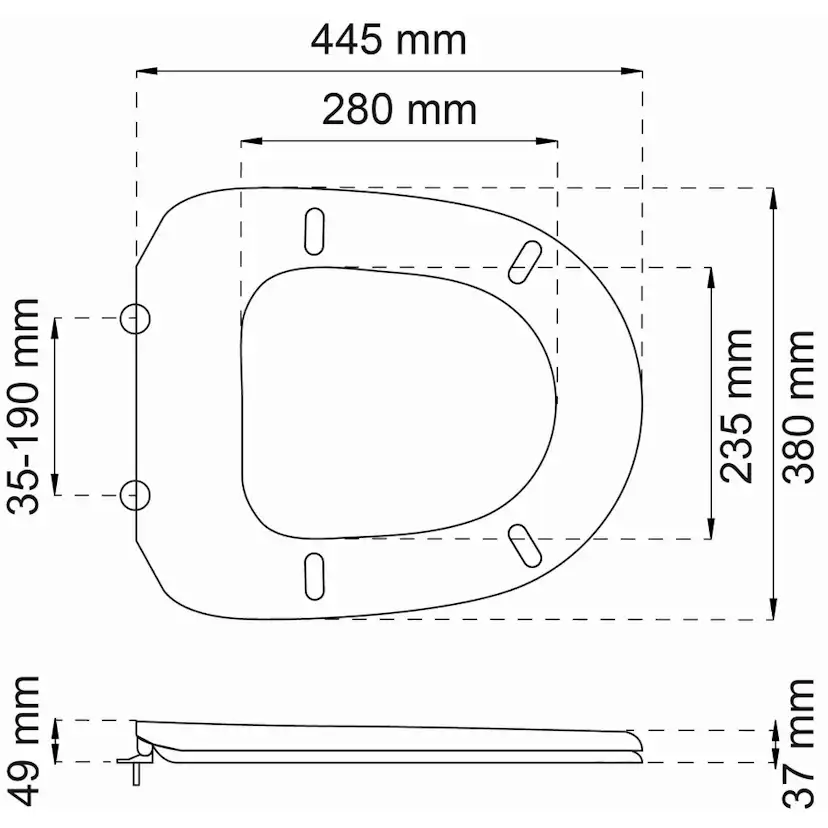 Toalettsits Habo Basic Vit