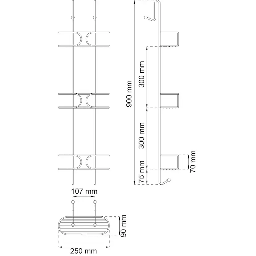 Blandarkorg Habo Ambrosia Triplet Krom
