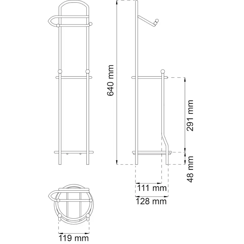 Toalettpappershållare Habo Viola