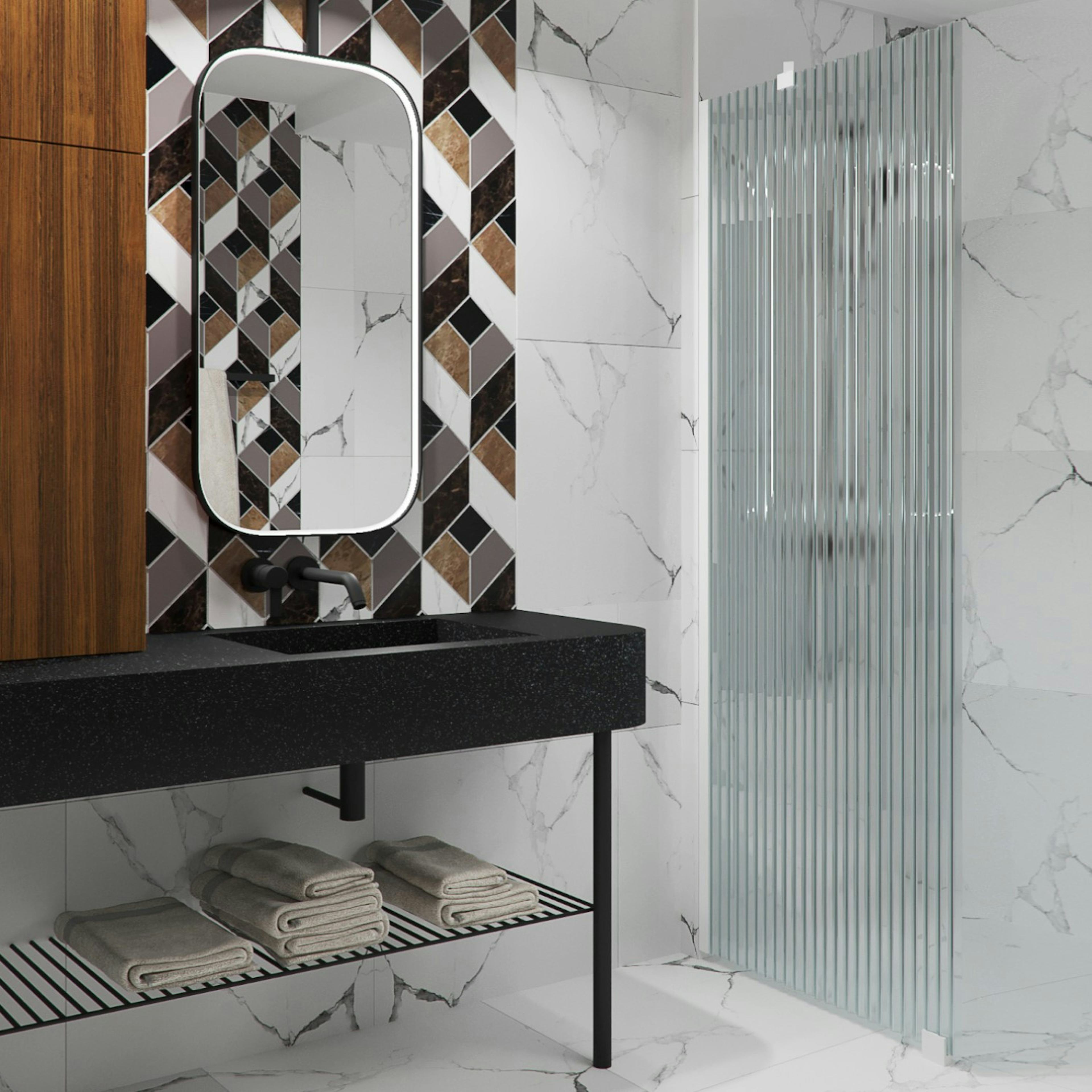 Duschvägg Hietakari Forma 301 Fast