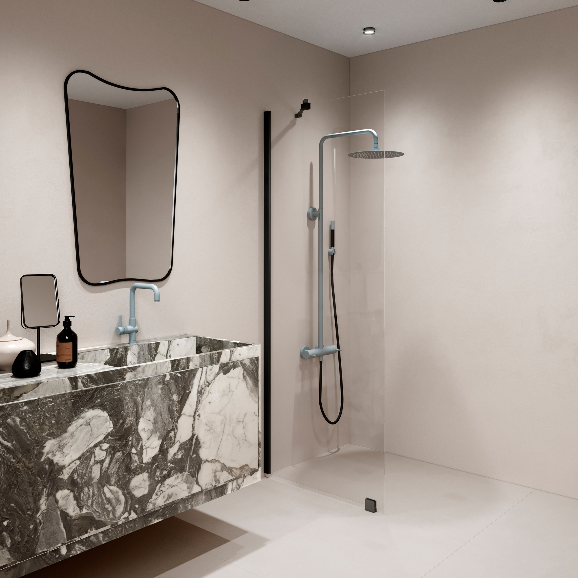 Duschvägg Hietakari Forma 301 Fast