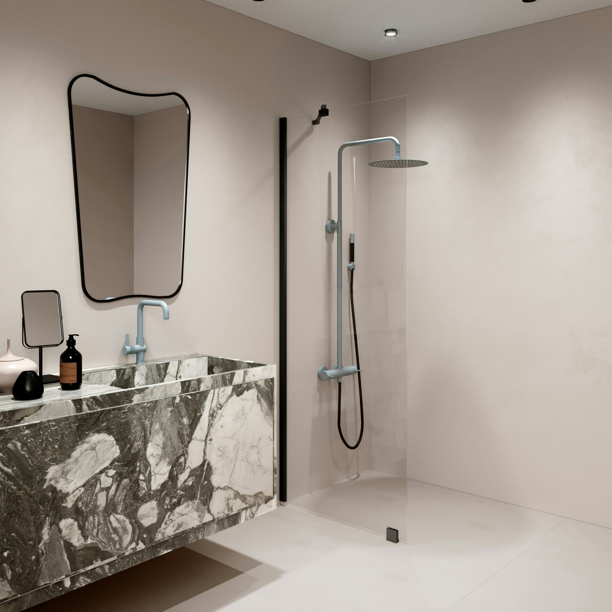 Duschvägg Hietakari Forma 301 Fast