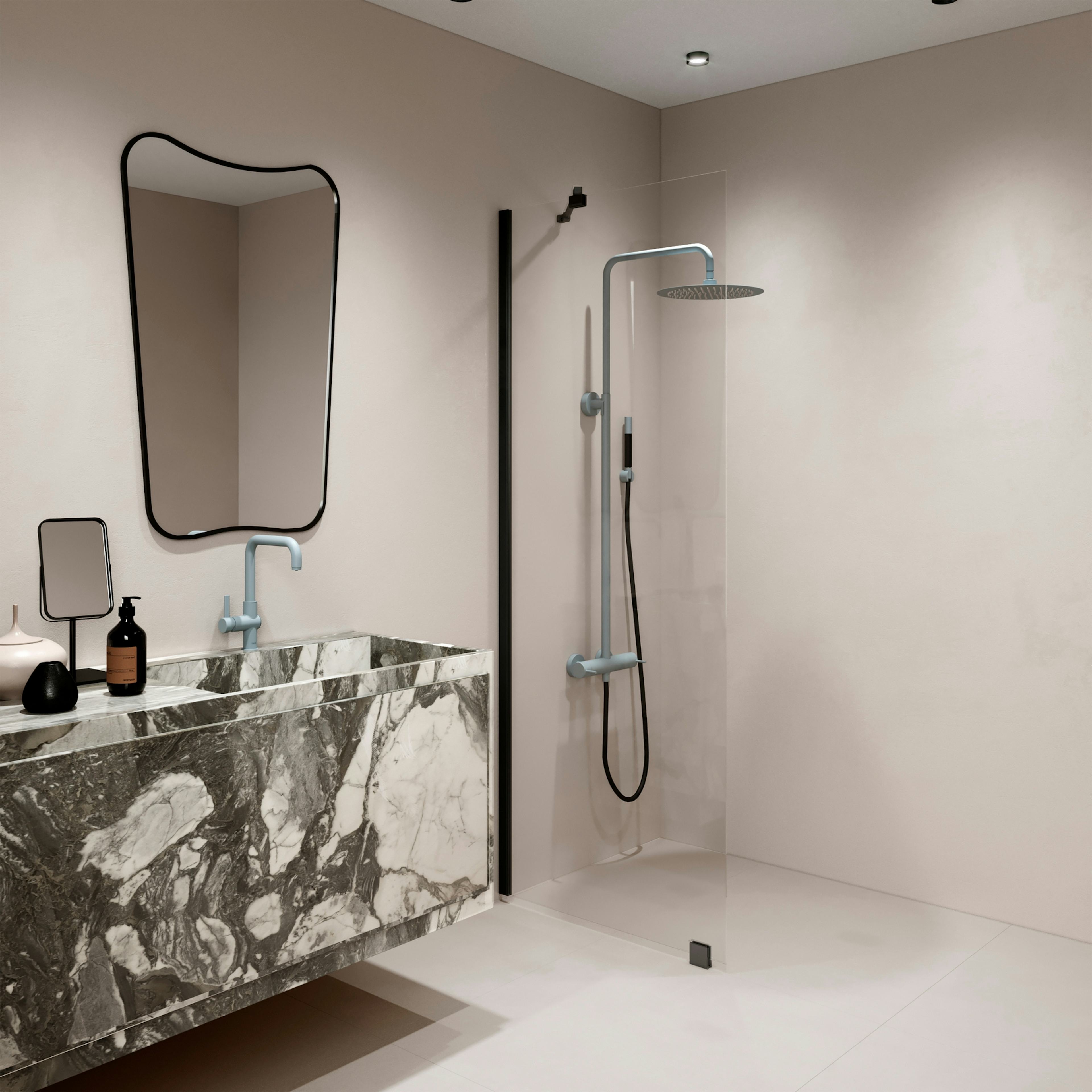 Duschvägg Hietakari Forma 301 Fast