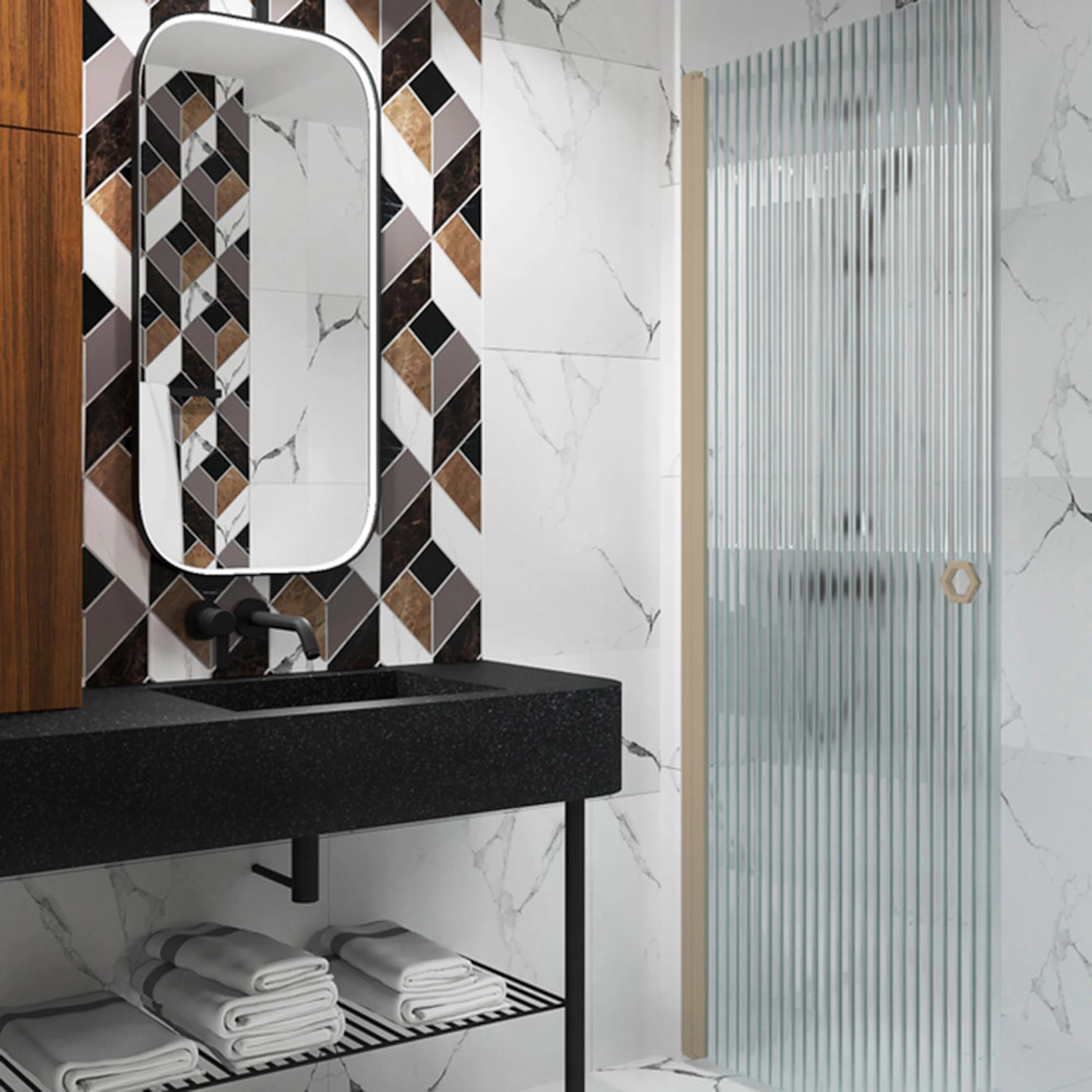 Duschdörr Hietakari Forma 302 Vändbar