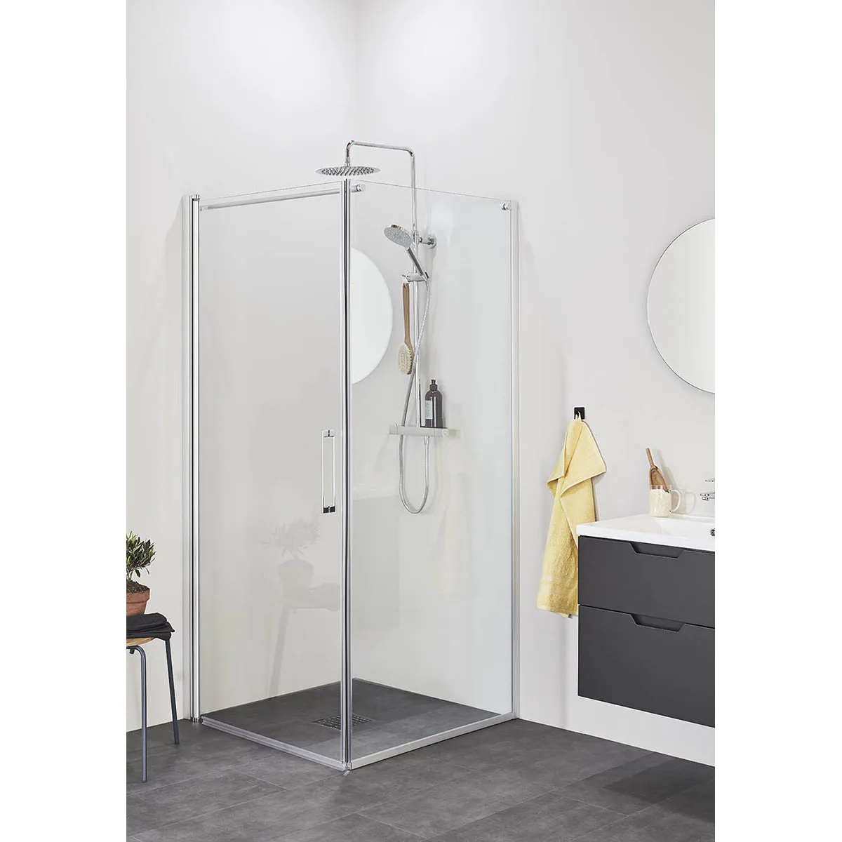 Duschhörn Noro Frost Concept Klarglas