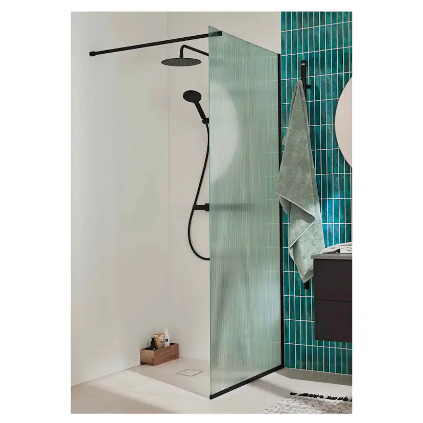 Duschvägg Noro Frost 90 Linjeglas