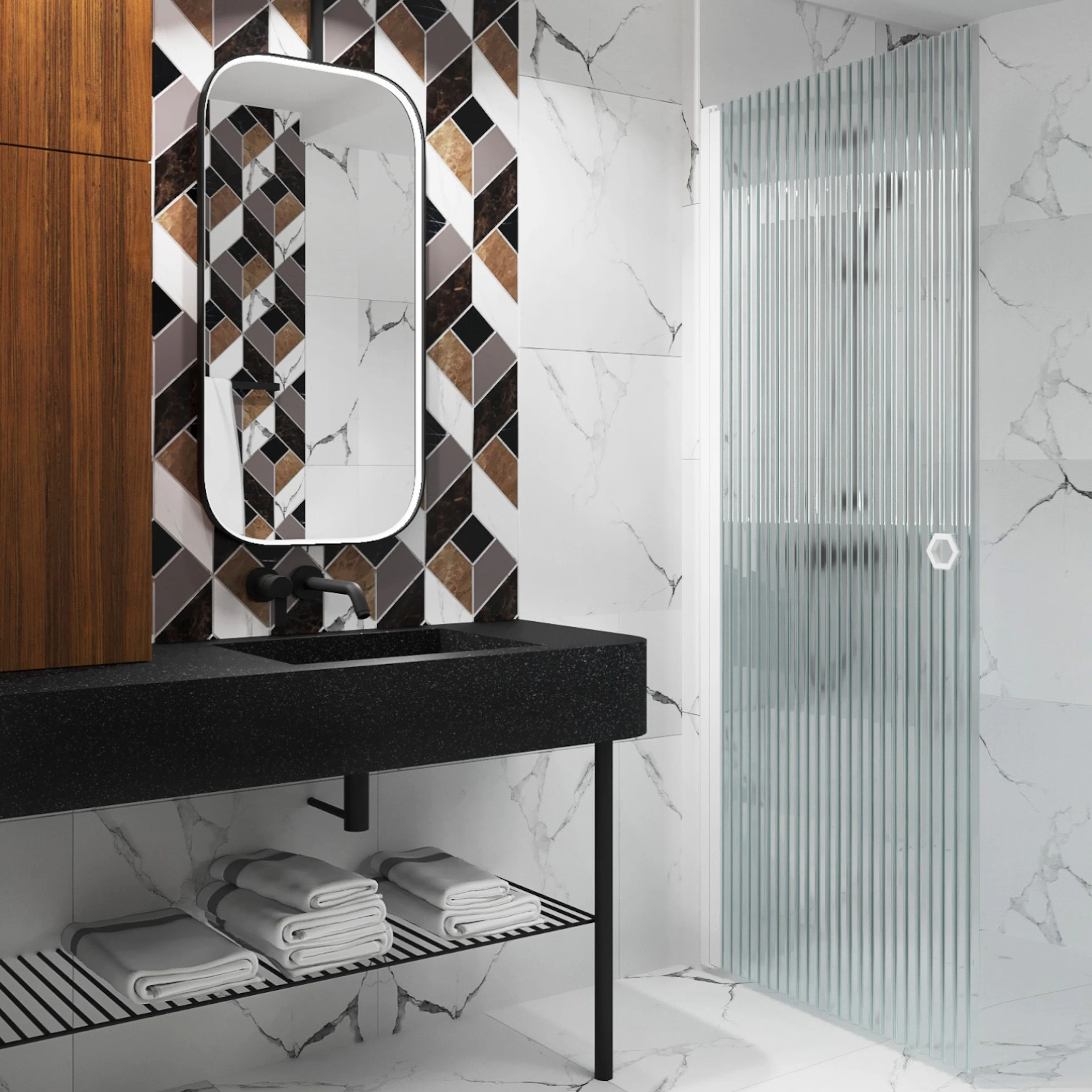 Duschdörr Hietakari Forma 302 Vändbar