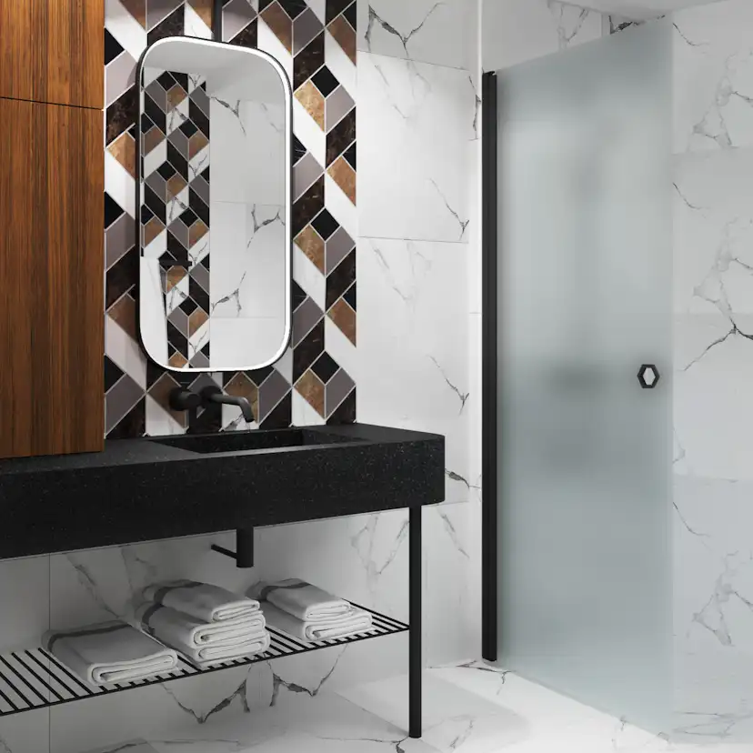 Duschdörr Hietakari Forma 302 Vändbar