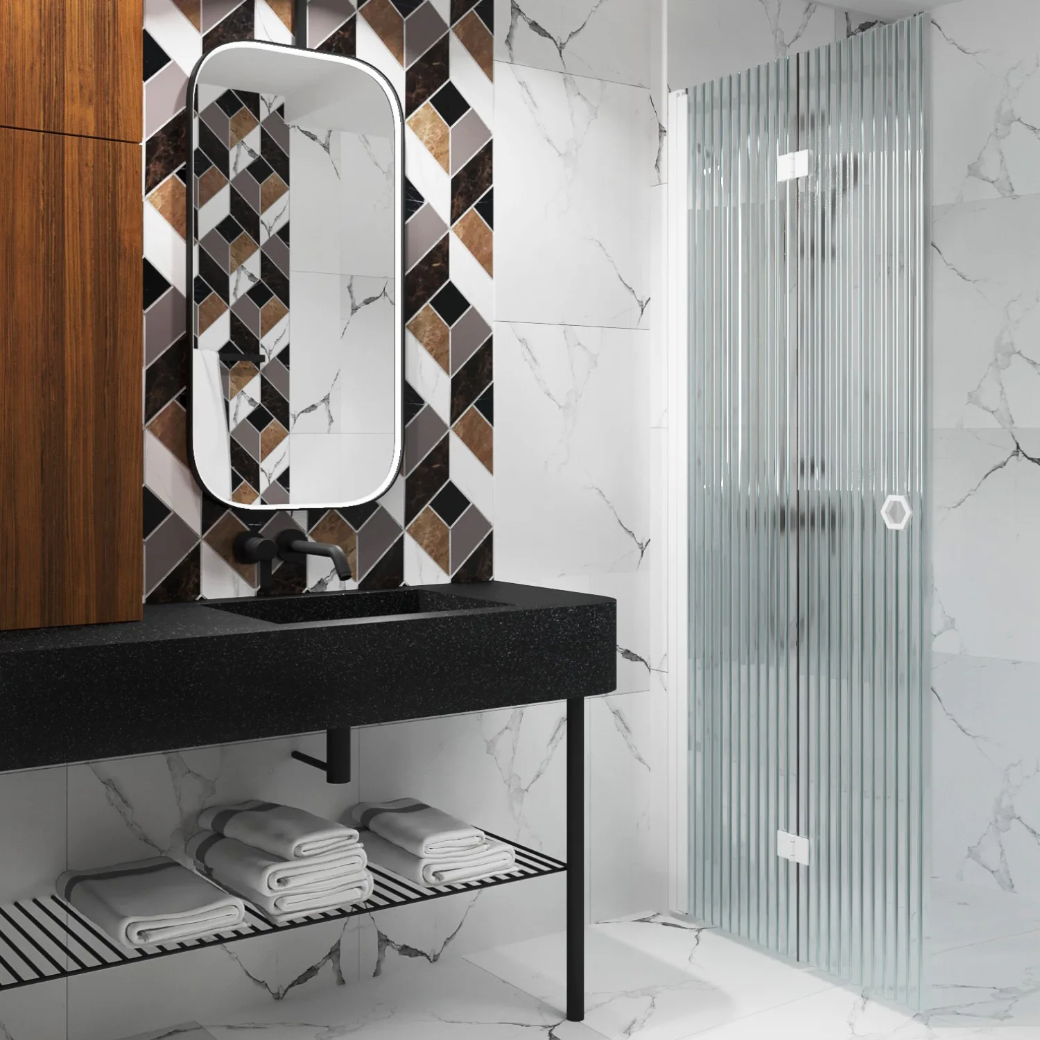 Duschdörr Hietakari Forma 303 Vikbar