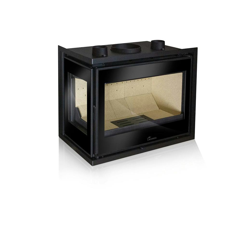 Braskamin Lacunza Adour med Glas på Framsida och En Sida