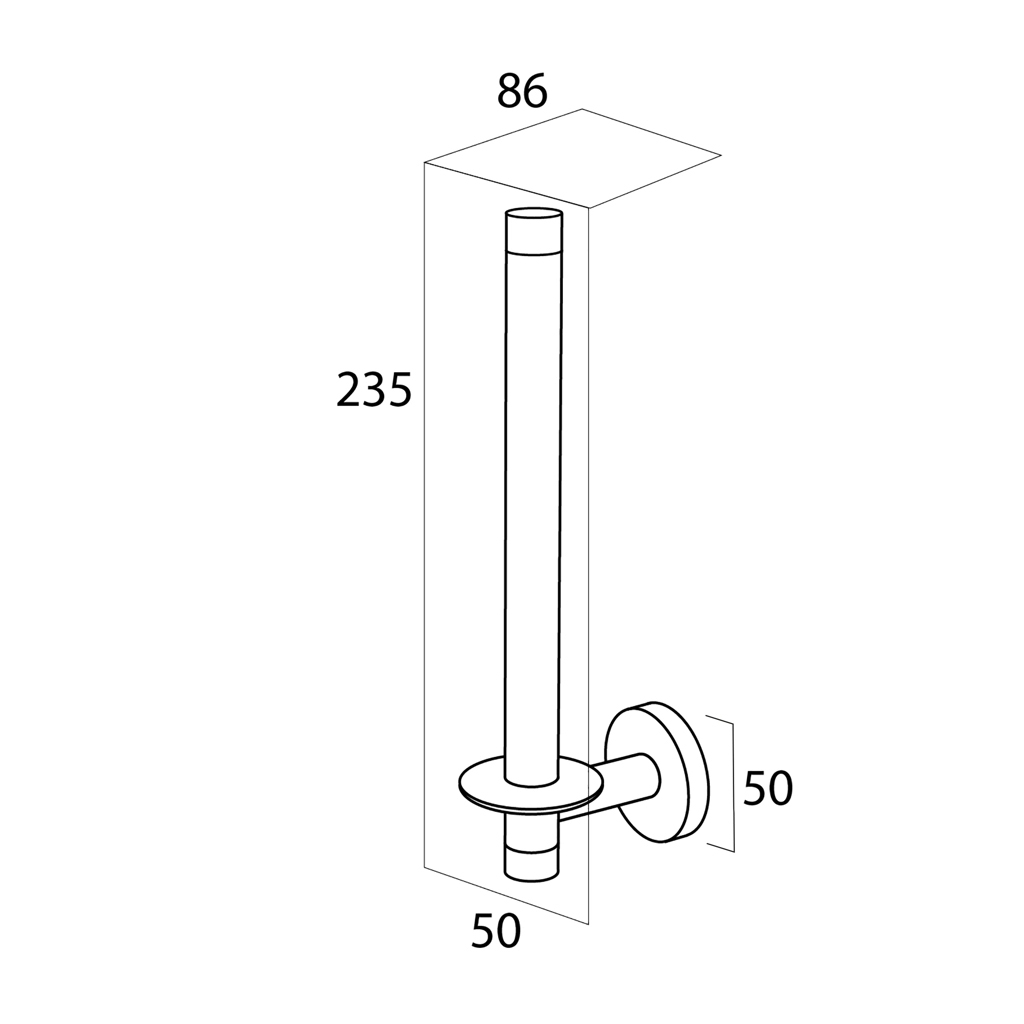 Reservpappershållare Tiger Boston