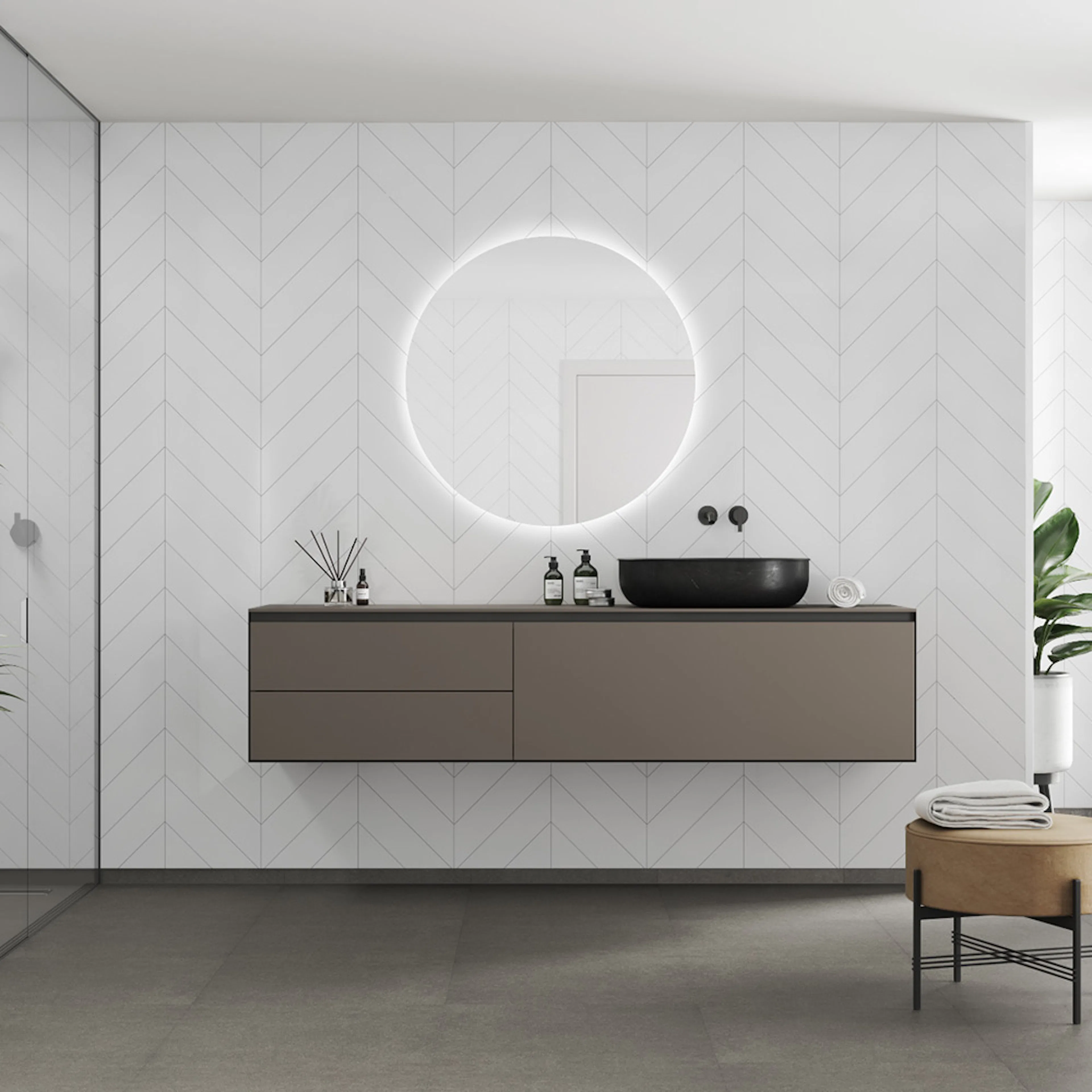 Våtrumsskiva Fibo 3091-M78 HG Denver White 10x620x2400 mm