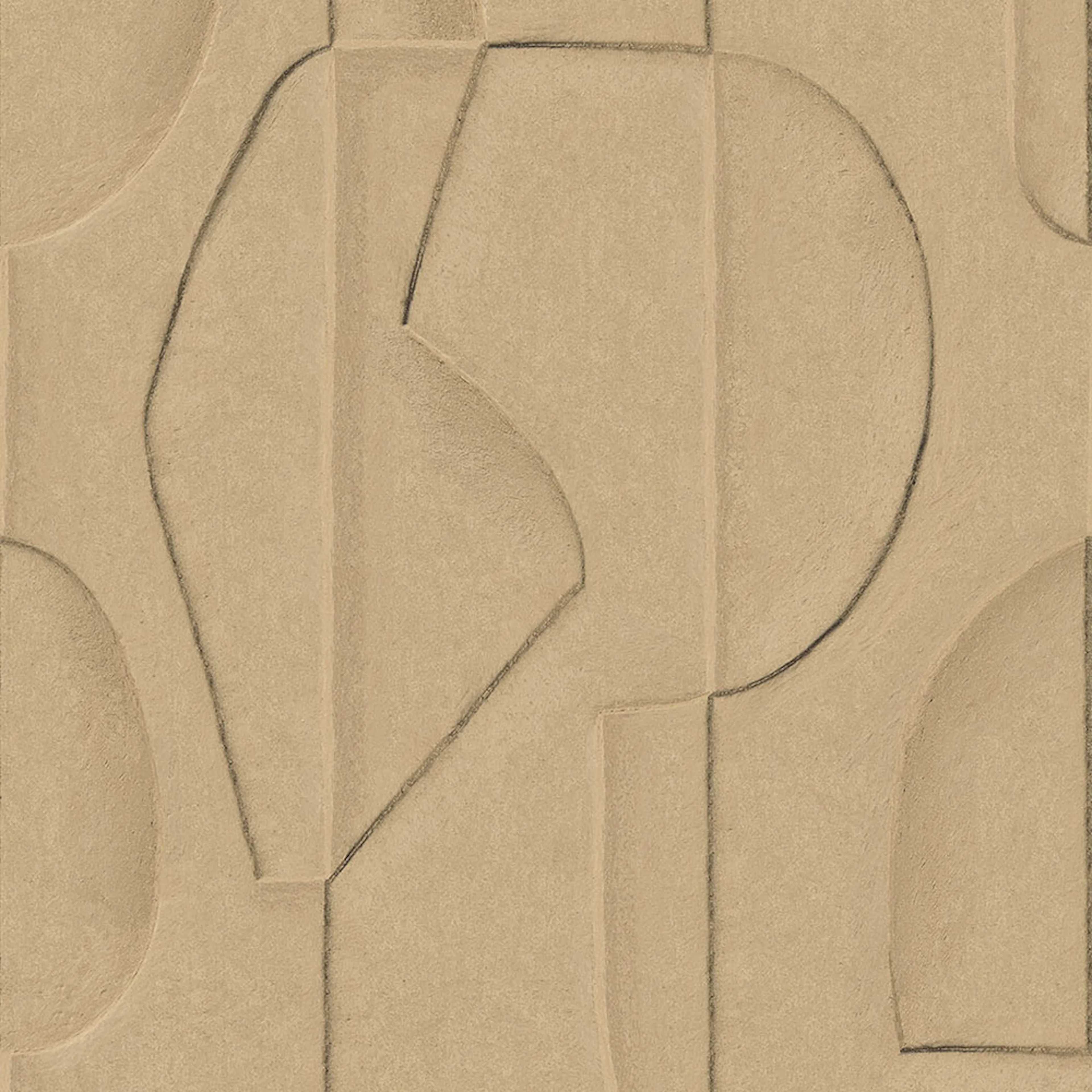 Fototapet Eijffinger Artifact väggbild Sculpted Clay Sand 312481