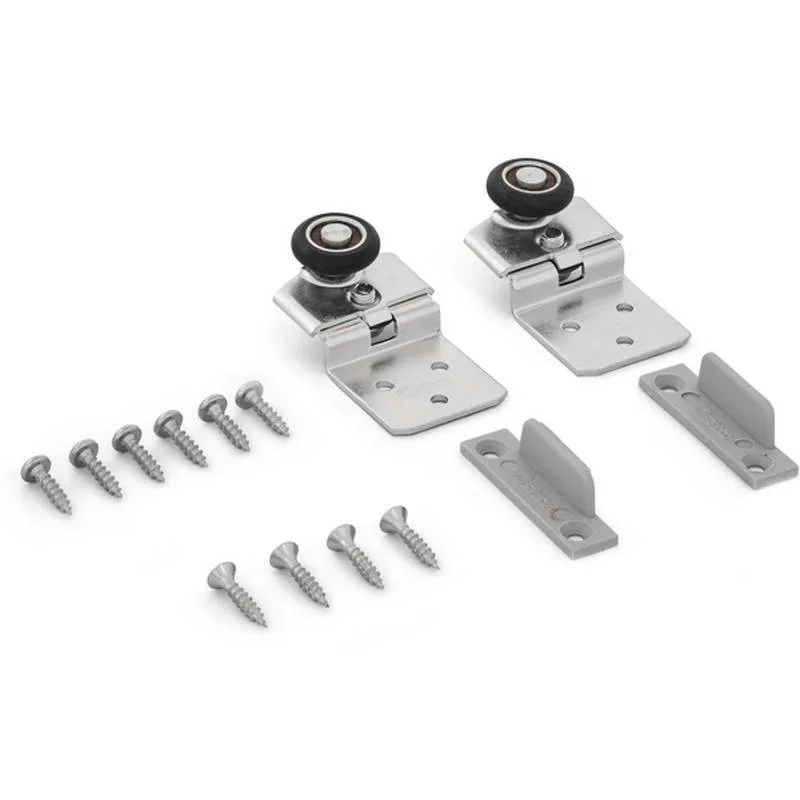 Beslagssats Habo SF-30 Komplett Hjultsats för Skjutdörrsskena SF-30