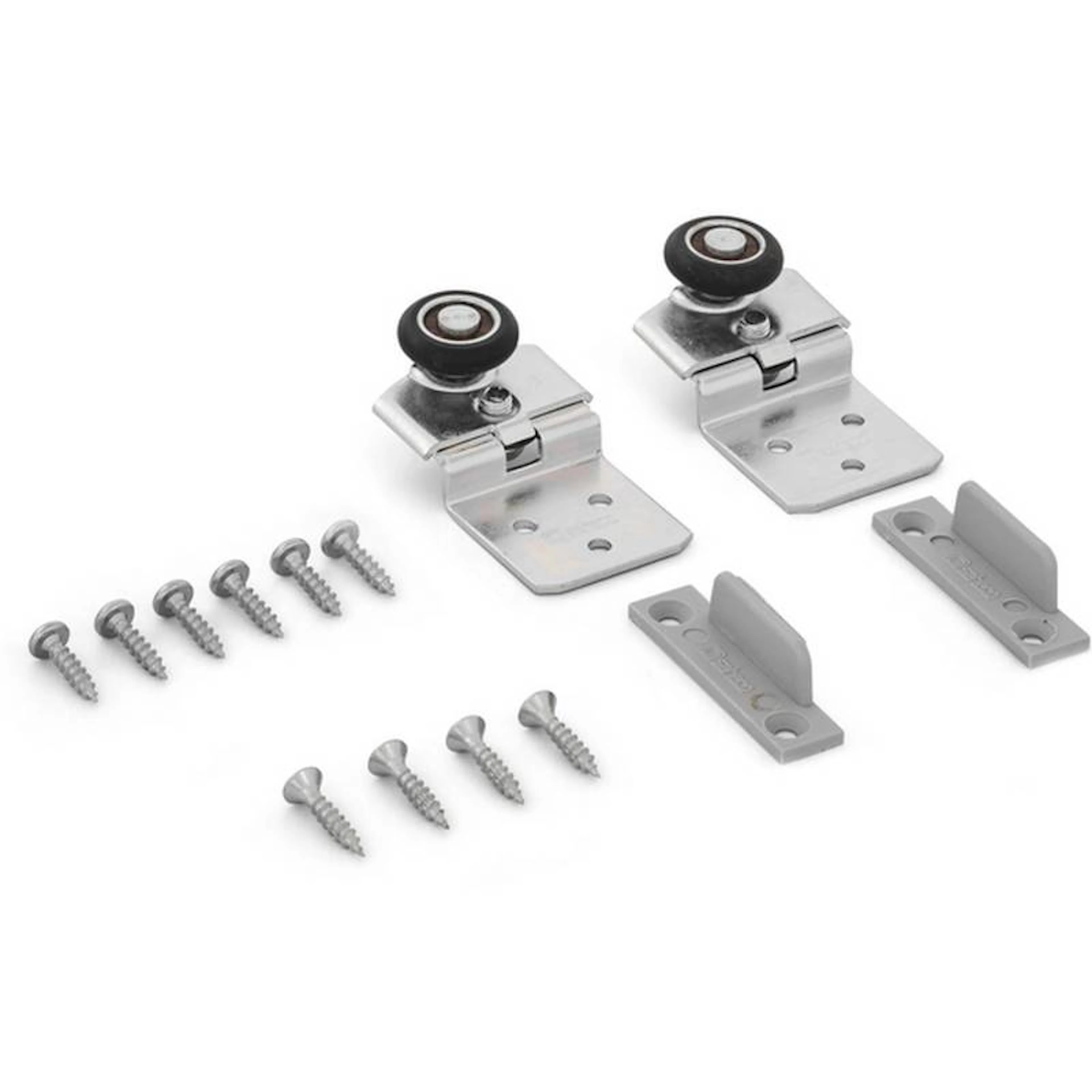 Beslagssats Habo SF-30  Komplett Hjultsats för Skjutdörrsskena SF-30