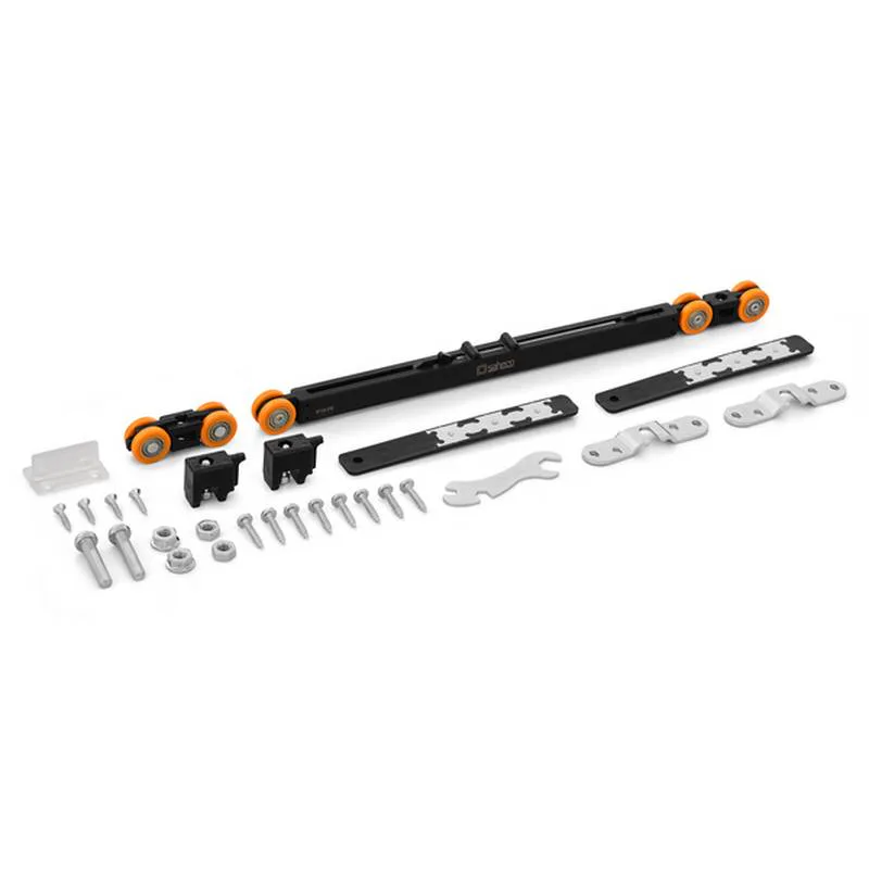 Beslagssats Habo Soft-70 Komplett Hjultsats för Skjutdörrsskena SF-70