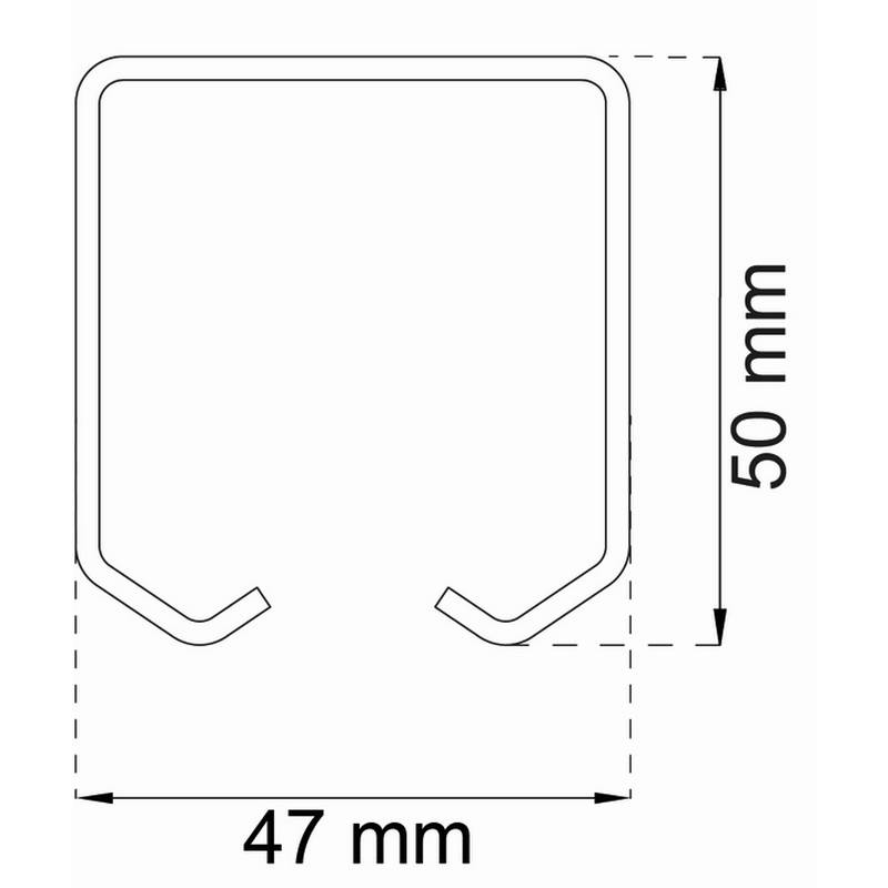 Skjutdörrsskena Habo SF-150/300