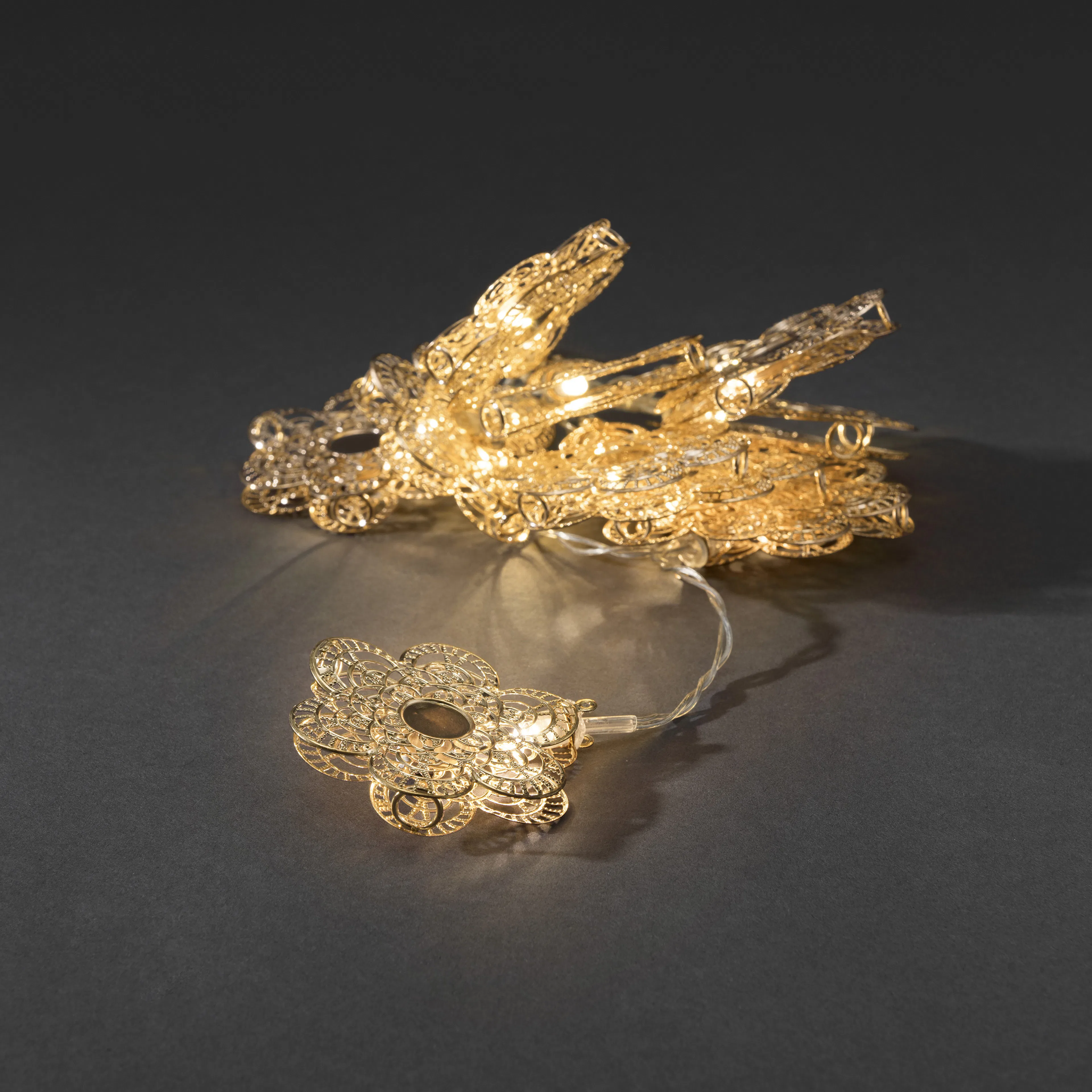 Ljusslinga Gnosjö Konstsmide Metallblommor