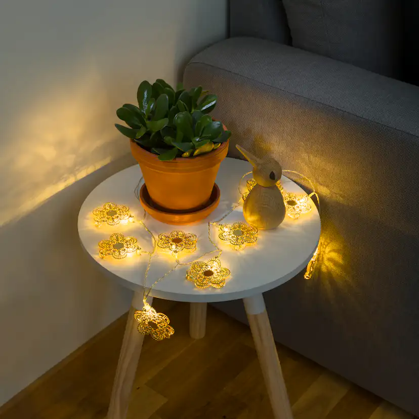 Ljusslinga Gnosjö Konstsmide Metallblommor